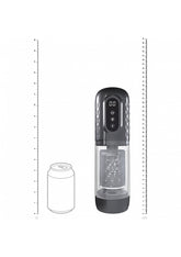 Shots Toys PUMPED Vortex Rotating and Thrusting Masturbator Grey Masturbators and Strokers